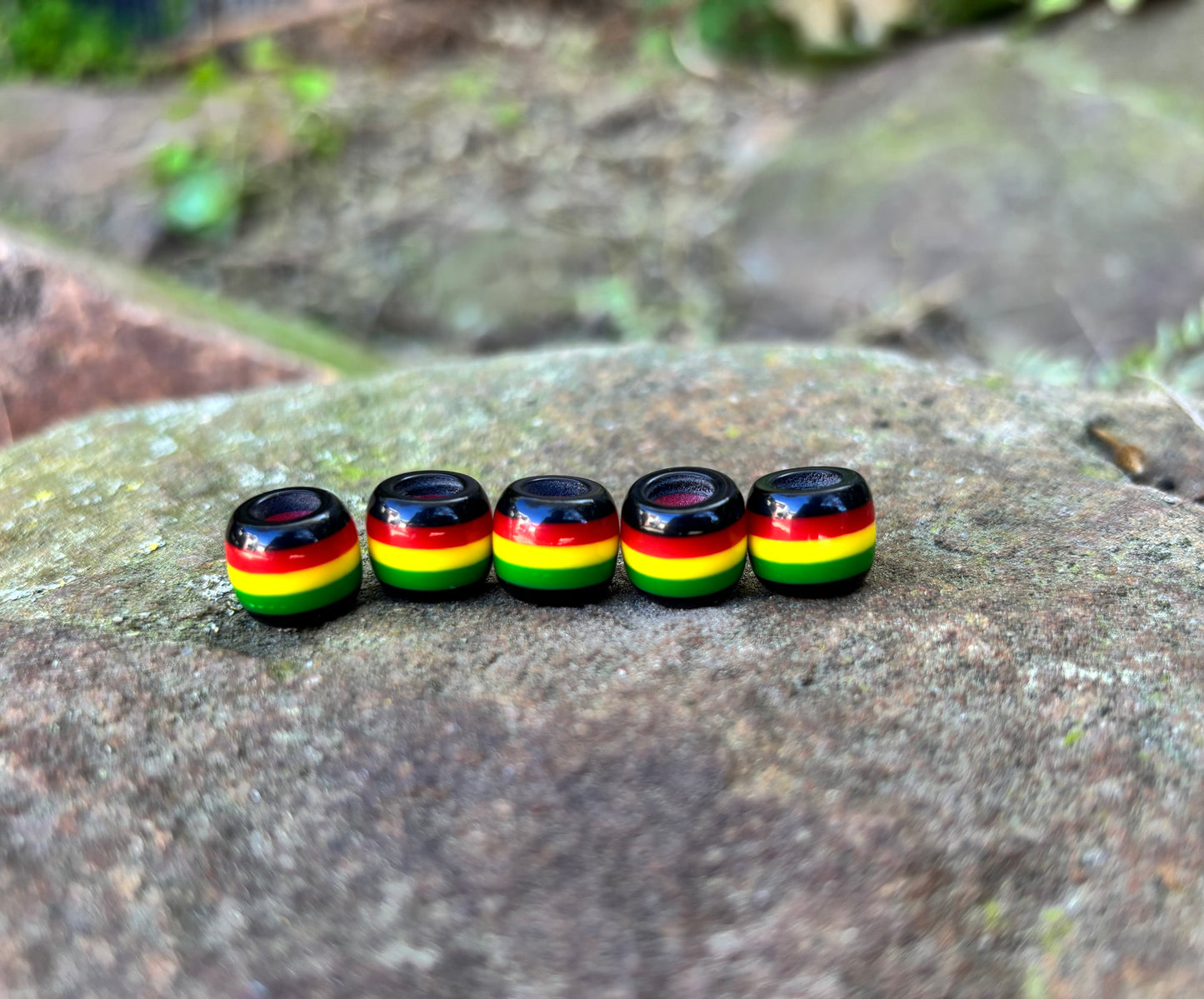 Rasta Beads- set of 5