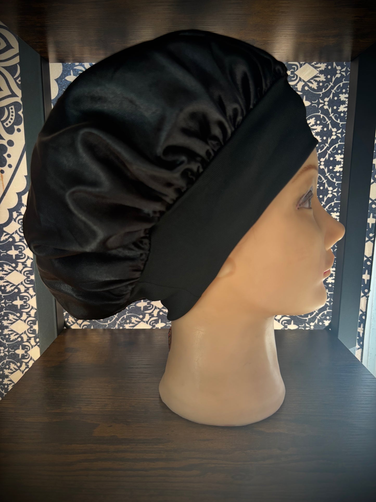 Satin sleep hat