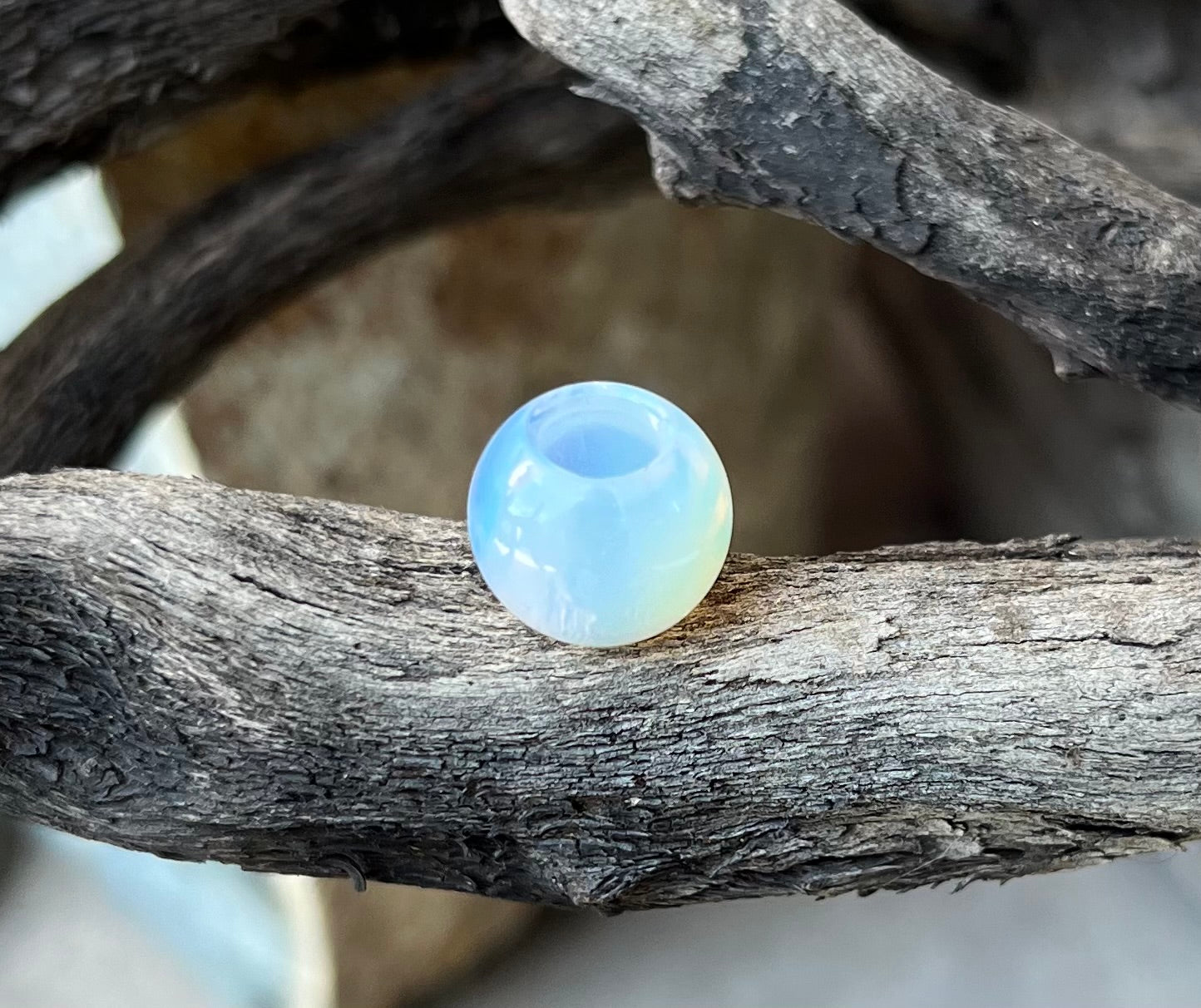 Opalite dread bead