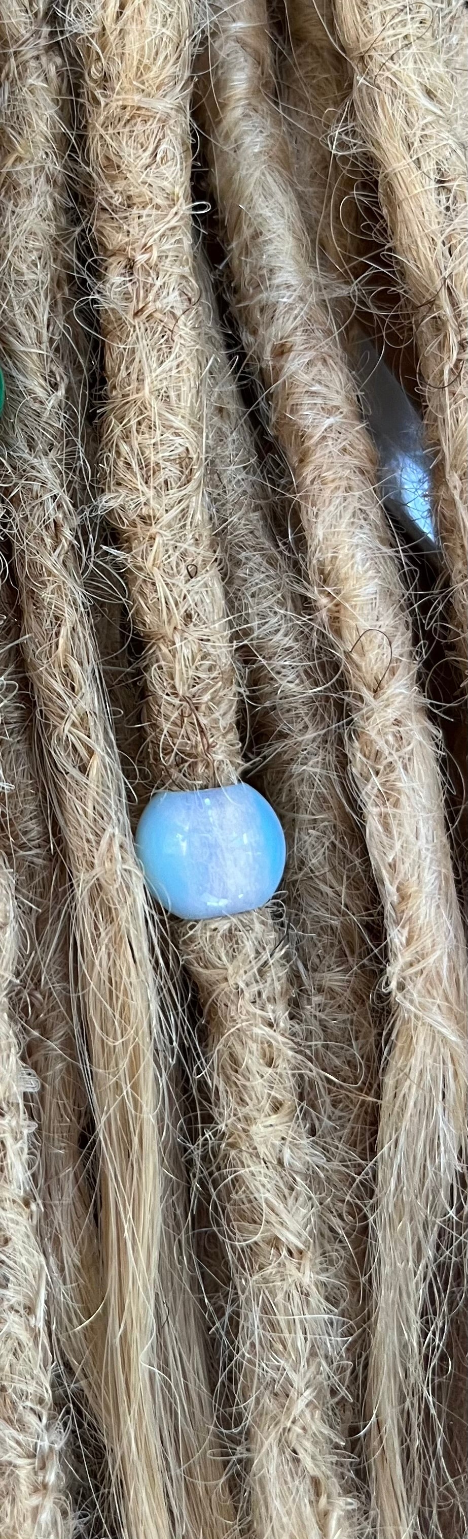 Opalite dread bead