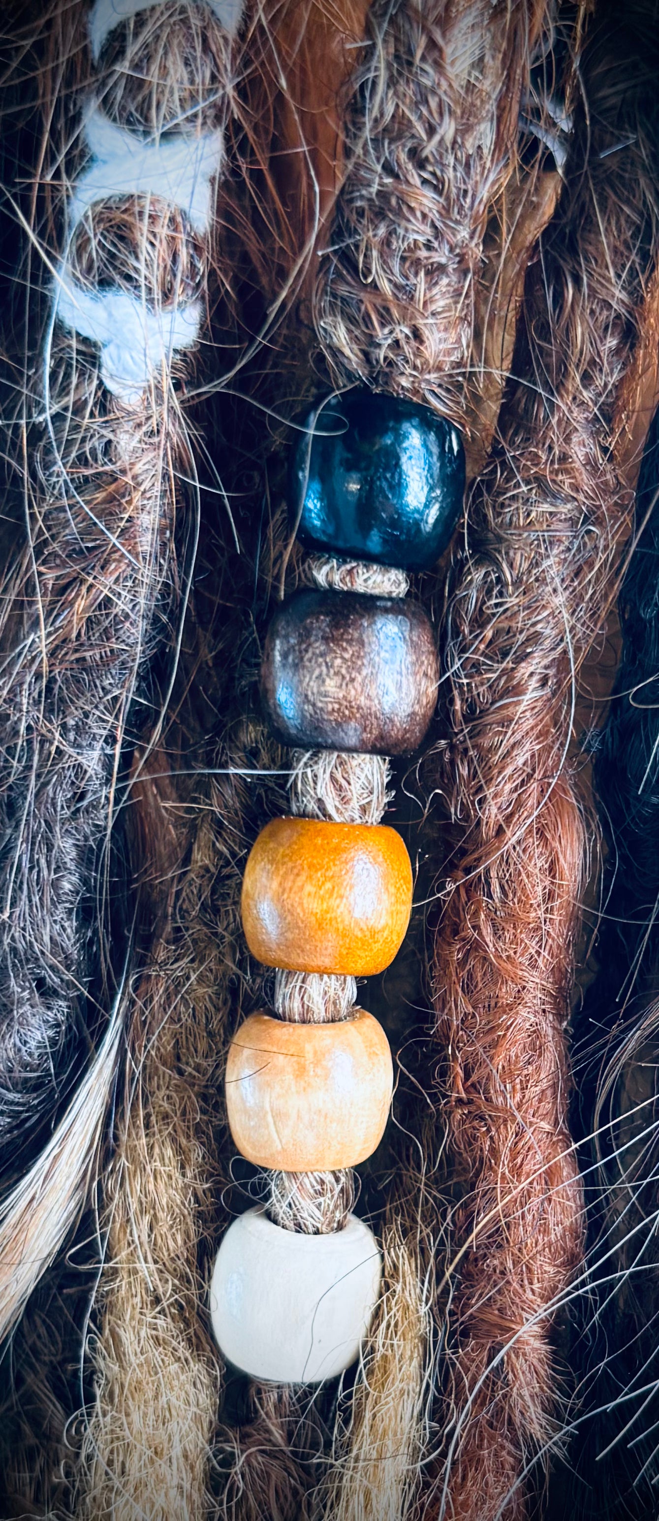 Wooden dread beads