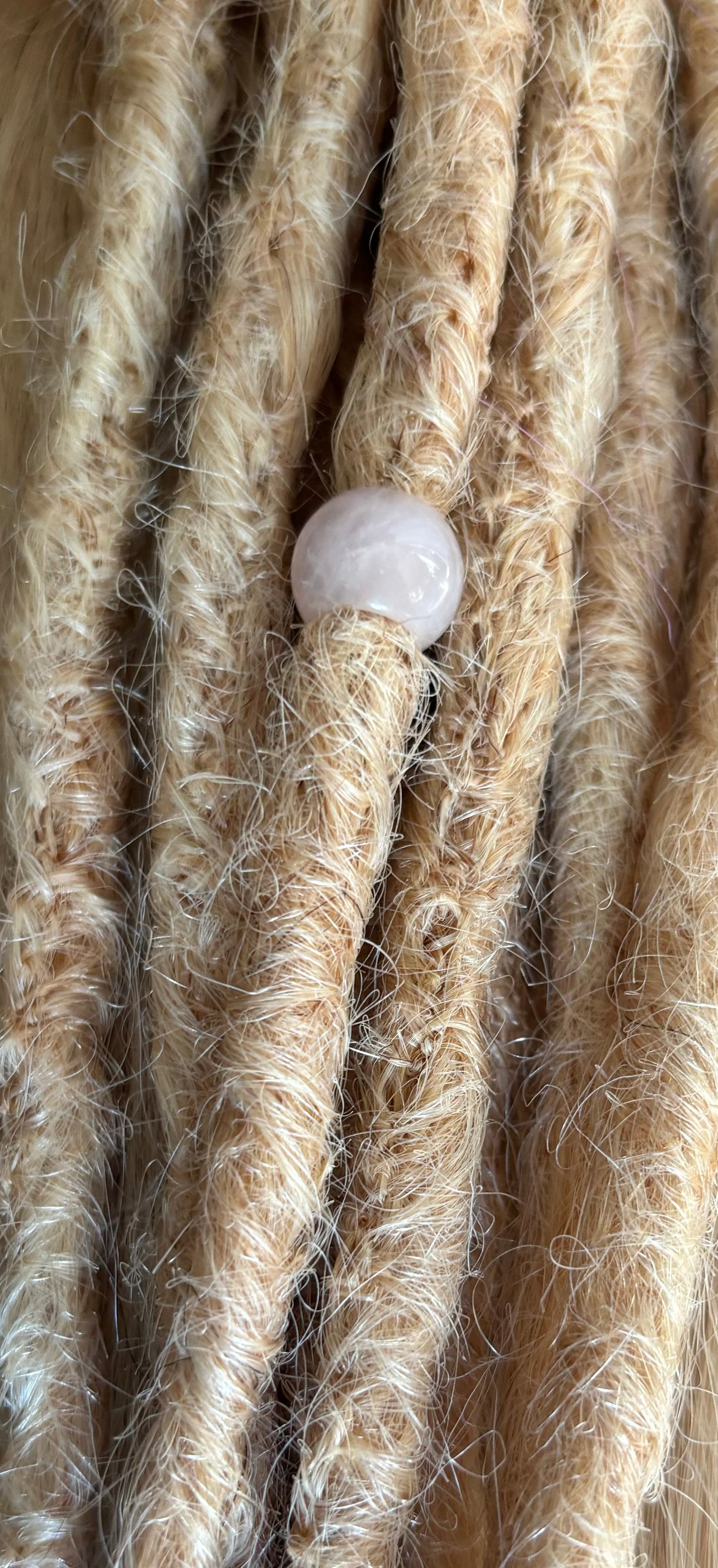 Rose Quartz dread bead