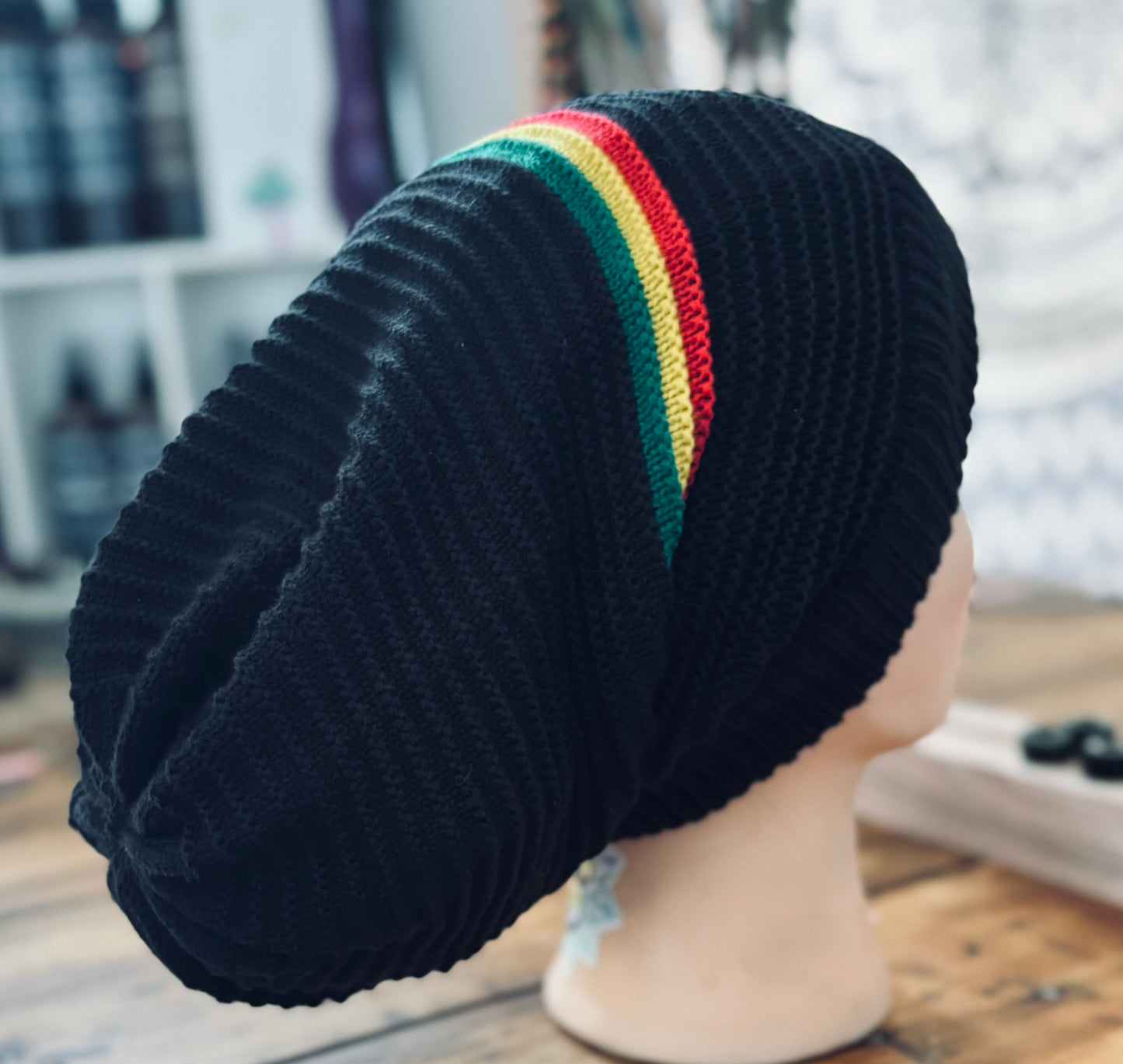 Rasta Stripe Beanie