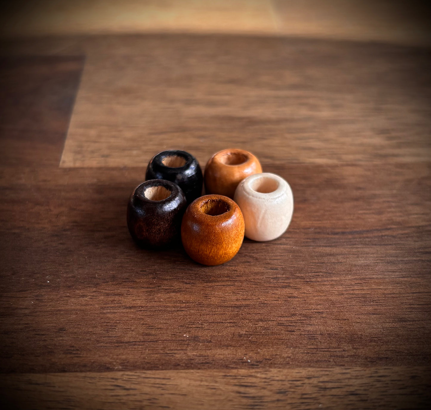 Wooden dread beads
