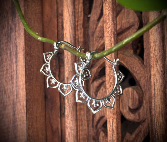 Silver Hoop Earrings